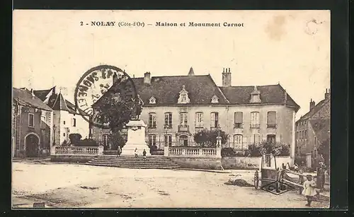 AK Nolay, Maison et Monument Carnot