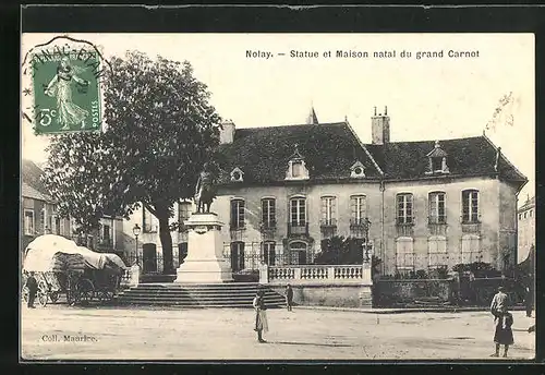 AK Nolay, Statue et Maison natal du grand Carnot