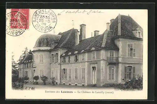 AK Lantilly, Le Chateau, Facade Ouest