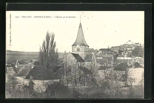 AK Aignay-le-Duc, L`Eglise et les Roches