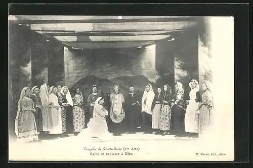 AK Sainte-Reine, Gruppenbild des Tragödienspiels
