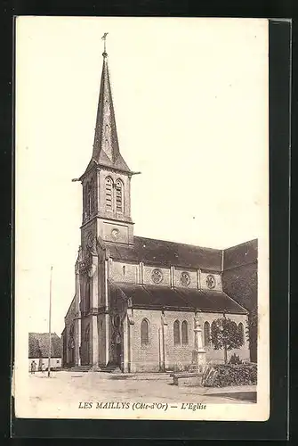 AK Les Maillys, Cote-d`Or, L`Eglise