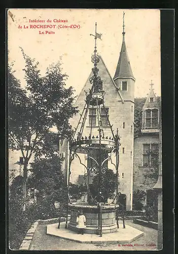 AK La Rochepot, Chateau de Larochepot, Interieur, le Puits