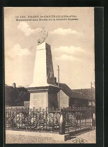 AK Pagny-Le-Chateau, Monument aux Morts de la Grande Guerre