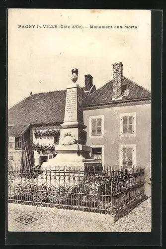 AK Pagny-la-Ville, Monument aux Morts
