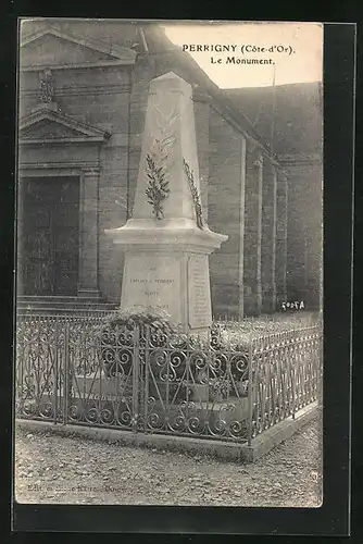 AK Perrigny, Le Monument