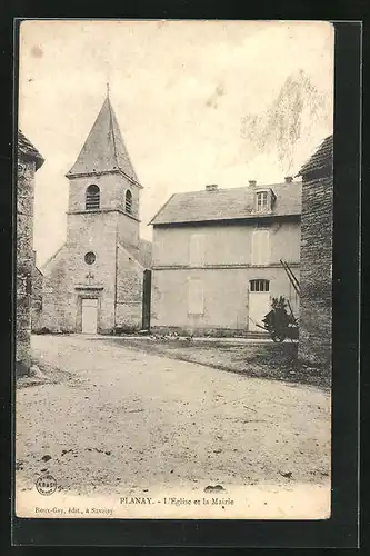 AK Planay, L`Eglise et la Mairie