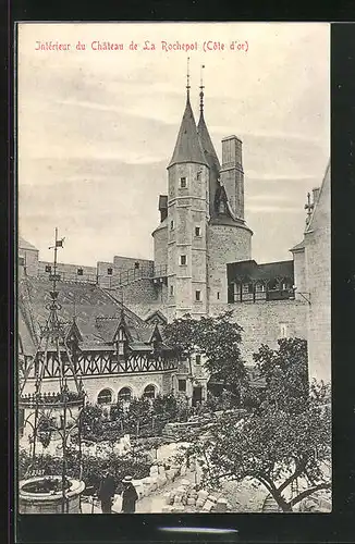 AK La Rochepot, Intérieur du Château