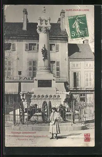 AK Saint-Jean-De-Losne, Monument Commémoratif