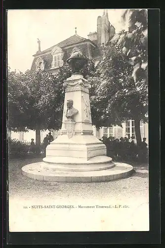 AK Nuits-Saint-Georges, Monument Tisserand
