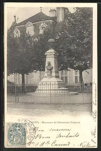 AK Nuits-Saint-Georges, Monument de l`Astronome Tisserand