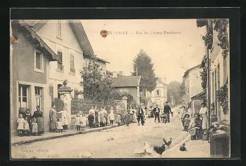 AK Eurville, Rue du Champ Boudesson