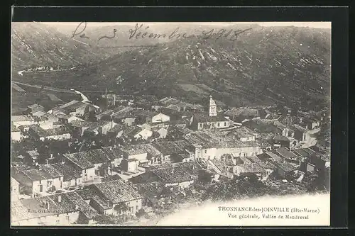 AK Thonnance-les-Joinville, Vue générale, Vallée de Mandreval