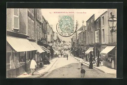 AK Bourbonne-les-Bains, Grande Rue