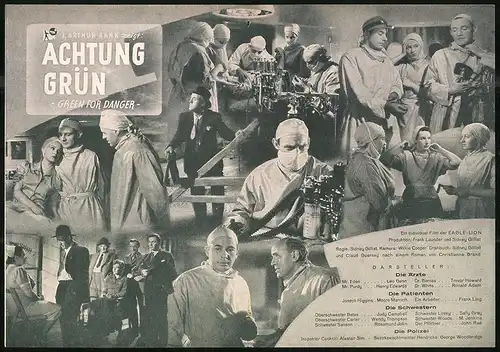 Filmprogramm FB Nr. 179, Achtung Grün, Leo Genn, Henry Edward, Ronald Adam, Regie Sidney Gilliat