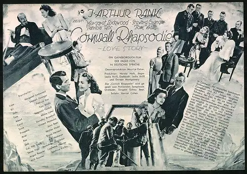 Filmprogramm FB Nr. 169, Cornwall Rhapsodie, Margaret Lockwood, Stewart Granger, Patricia Roc, Regie Leslie Arliss