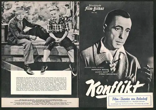 Filmprogramm IFB Nr. 606, Konflikt, Humphrey Bogart, Alexis Smith, Rose Hobart, Regie Curtis Bernhardt