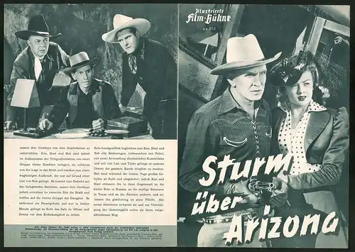 Filmprogramm IFB Nr. 808, Sturm über Arizona, Ken Maynard, Hoot Gibson, Bob Steele, Regie Robert Fansey