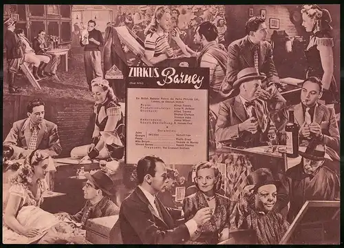 Filmprogramm IFB Nr. 340, Zirkus Barney, Alfred Travers, Louis H. Jackson, Stephan Clarkson, Regie Alfred Travers