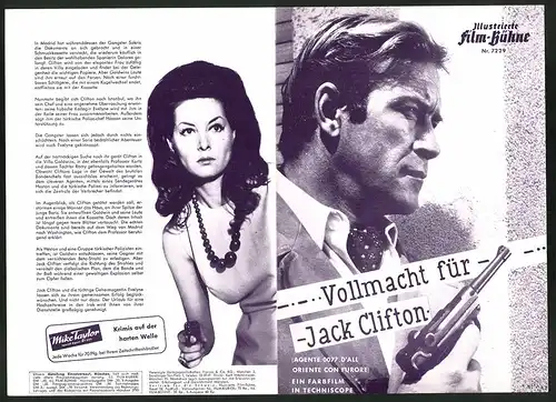 Filmprogramm IFB Nr. 7229, Vollmacht für Jack Clifton, Ken Clark Heston, Phillipe Hersent, Regie Terence Hathaway