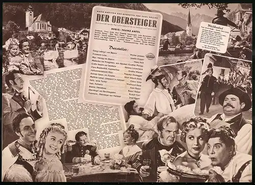 Filmprogramm IFB Nr. 1739, Der Obersteigen, Walter Janssen, Josefin Kipper, Hans Holt, Regie Franz Antel