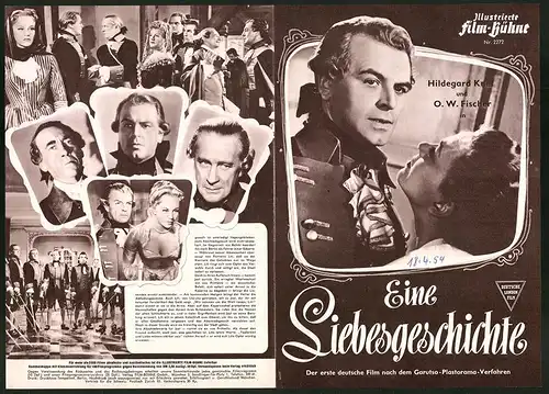 Filmprogramm IFB Nr. 2272, Eine Siebesgeschichte, Hildegard Knef, O. W. Fischer, Viktor de Kowa, Regie Rudolf Jugert