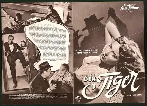 Filmprogramm IFB Nr. 1341, Der Tiger, Humphrey Bogart, Zero Mostel, Ted de Corsia, Regie Bretaigne Windust
