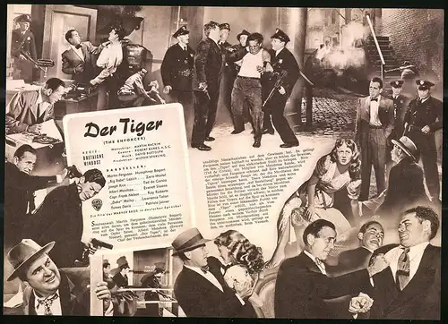 Filmprogramm IFB Nr. 1341, Der Tiger, Humphrey Bogart, Zero Mostel, Ted de Corsia, Regie Bretaigne Windust