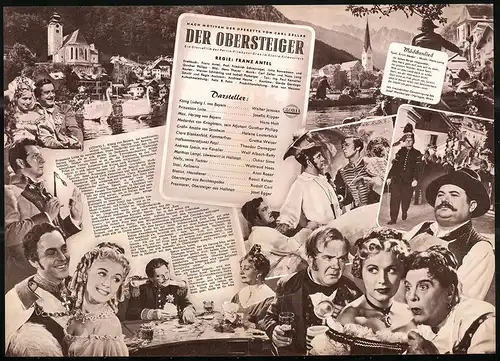 Filmprogramm IFB Nr. 1739, Der Obersteiger, Walter Janssen, Josefin Kipper, Hans Holt, Regie Franz Antel