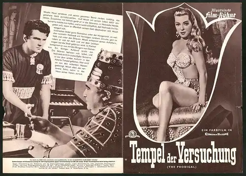 Filmprogramm IFB Nr. 3082, Tempel der Versuchung, Lana Turner, Edmund Purdom, Louis Calhern, Regie Richard Thorpe