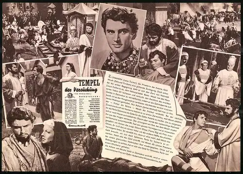 Filmprogramm IFB Nr. 3082, Tempel der Versuchung, Lana Turner, Edmund Purdom, Louis Calhern, Regie Richard Thorpe