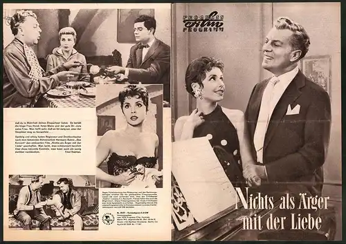 Filmprogramm PFP Nr. 89 /57, Nichts als Ärger mit der Liebe, Sonja Ziemann, Winnie Markus, Regie Thomas Engel