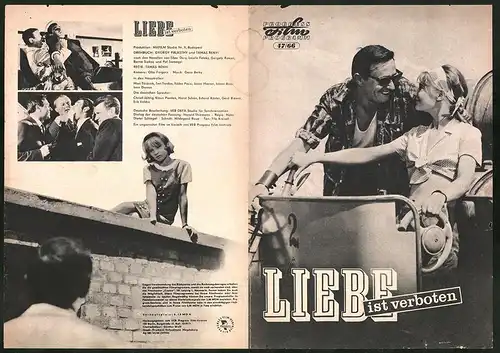 Filmprogramm PFP Nr. 47 /66, Liebe ist verboten, Mari Töröcsik, Teri Torday, Regie Tamas Renyi