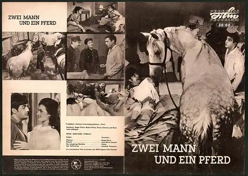 Filmprogramm PFP Nr. 38 /64, Zwei Mann und ein Pferd, Roger Pierre, Louisette Rousseau, Regie Jean-Marc Thibault