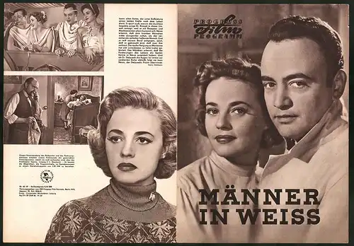 Filmprogramm PFP Nr. 65 /57, Männer in weiss, Raymond Pellegrin, Jeanne Moreau, Regie Ralph Habib
