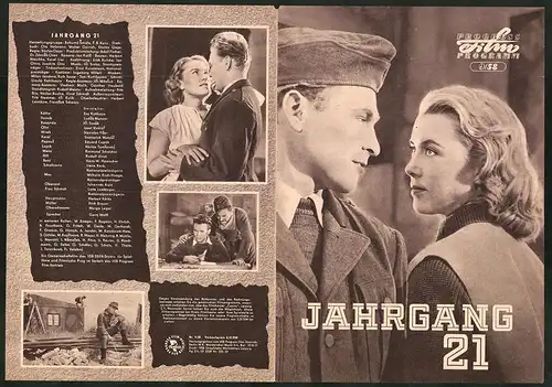 Filmprogramm PFP Nr. 9 /58, Jahrgang 21, Wilhelm Koch-Hooge, Eva Kotthaus, Regie Václav Gajer
