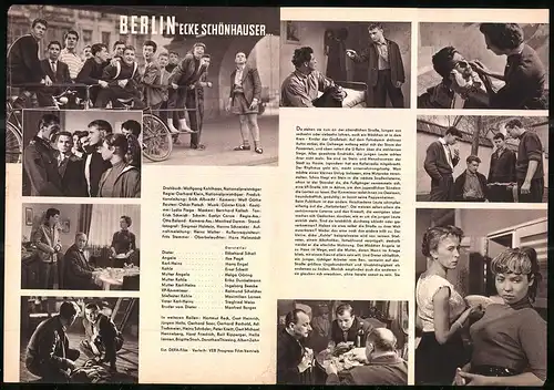 Filmprogramm PFP Nr. 75 /57, Berlin Ecke Schönhauser, Ekkehard Schall, Harry Engel, Regie Gerhard Klein