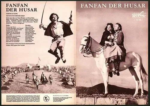 Filmprogramm PFP Nr. 42 /66, Fanfan der Husar, Gérarde Philipe, Olivier Hussenot, Regie Christian-Jaque