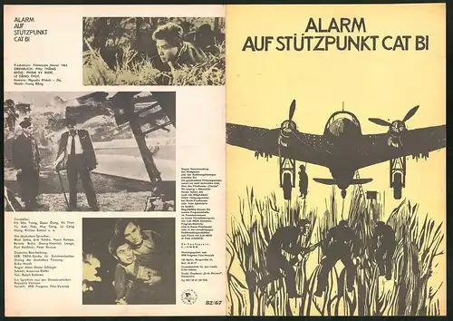 Filmprogramm PFP Nr. 82 /67, Alarm auf Stützpunkt Cat Bi, Há Van Trong, Doán Dúng, Regie Pham Ky Nam