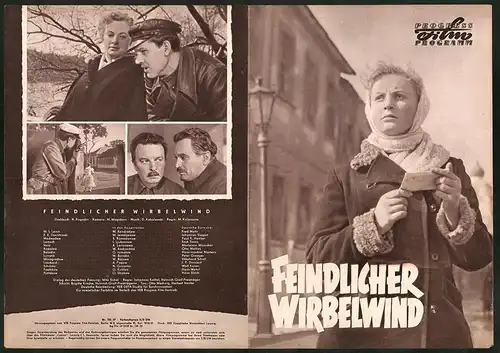 Filmprogramm PFP Nr. 105 /57, Feindlicher Wirbelwind, M. Kondratjew, W. Jemeljanow, Regie M. Kalatosow