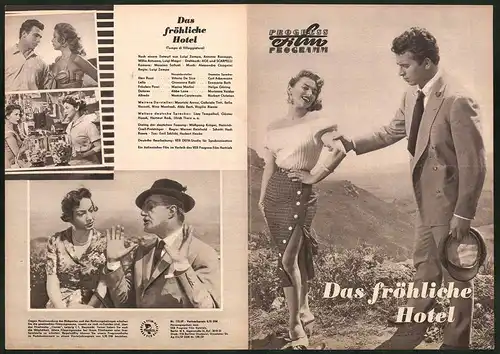 Filmprogramm PFP Nr. 112 /57, Das fröhliche Hotel, Vittorio De Sica, Giovanna Ralli, Regie Luigi Zampa