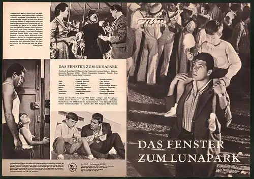 Filmprogramm PFP Nr. 121 /57, Das Fenster zum Lunapark, Gastone Renzelli, Giulia Rubini, Regie Luigi Comencini