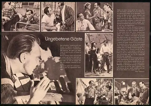 Filmprogramm PFP Nr. 98 /60, Ungebetene Gäste, R, Aren, Ch. Warem, Regie I. Jelzow