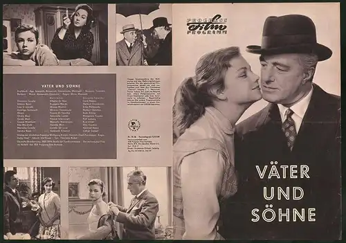 Filmprogramm PFP Nr. 14 /58, Väter und Söhne, Vittorio de Sica, Ruggero Marchi, Regie Mario Monicelli