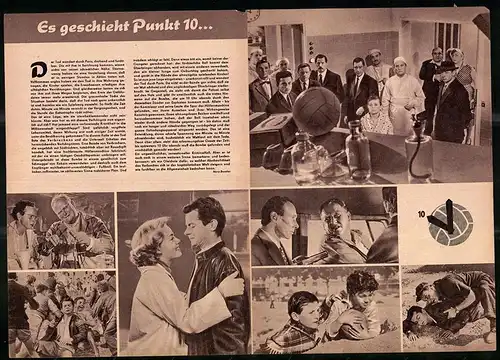 Filmprogramm PFP Nr. 105 /58, Es geschieht Punkt 10., Serge Reggiani, Jeanne Moreau, Regie Gilles Grangier