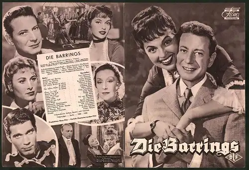 Filmprogramm DNF, Die Barrings, Paul Hartmann, Lil Dagover, Dieter Borsche, Regie Rolf Thiele