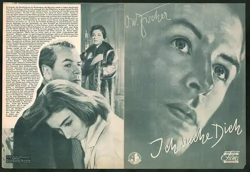 Filmprogramm DNF, Ich suche dich, O. W. Fischer, Anouk Aimée, Nadja Tiller, Regie O. W. Fischer