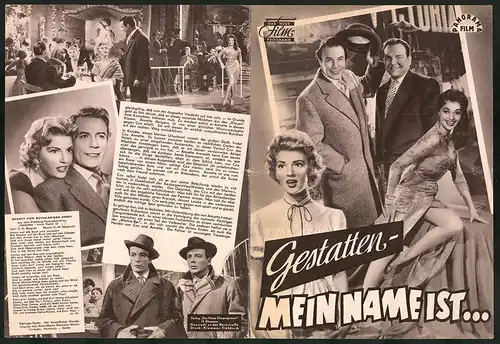 Filmprogramm DNF, Gestatten mein Name ist, Johannes Heesters, Claude Borelli, Regie Georg Jacoby