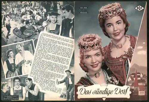 Filmprogramm DNF, Das sündige Dorf, Joe Stöckl, Elise Aulinger, Thomas Reyer, Regie Ferdinand Dörfler