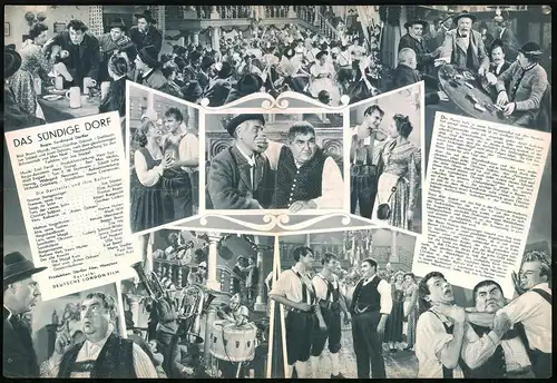 Filmprogramm DNF, Das sündige Dorf, Joe Stöckl, Elise Aulinger, Thomas Reyer, Regie Ferdinand Dörfler